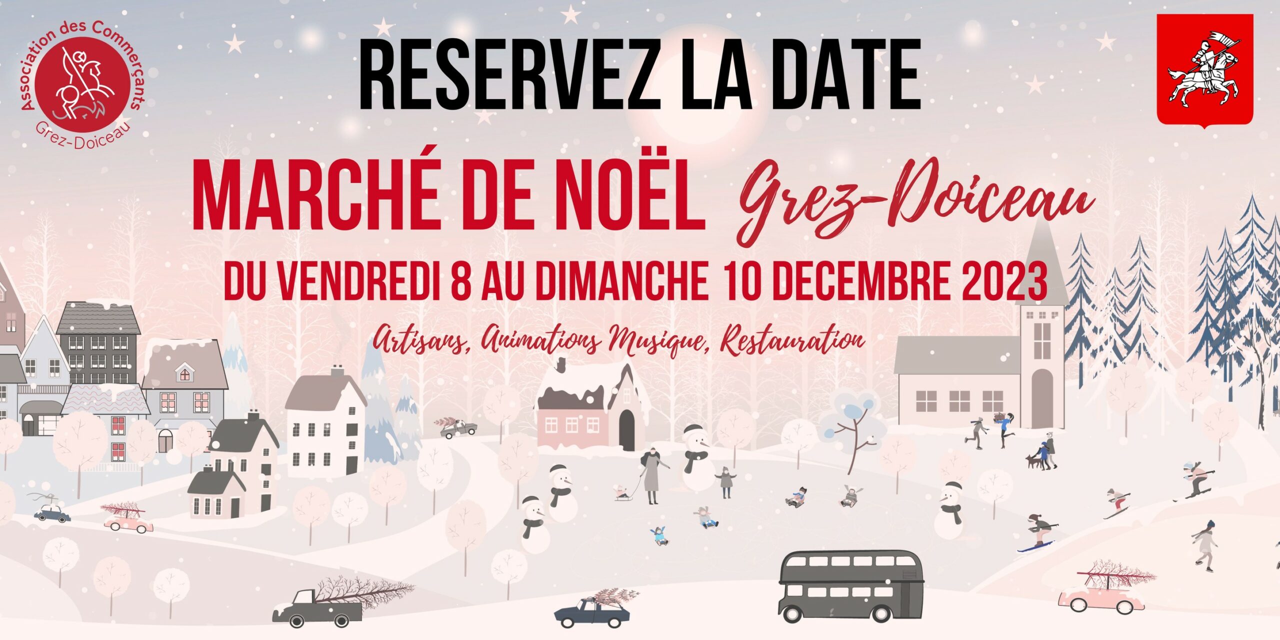 affiche marché de noel de grez doiceau