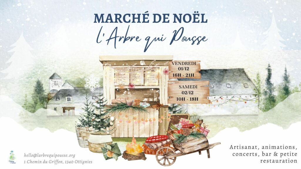 Affiche marché de noël