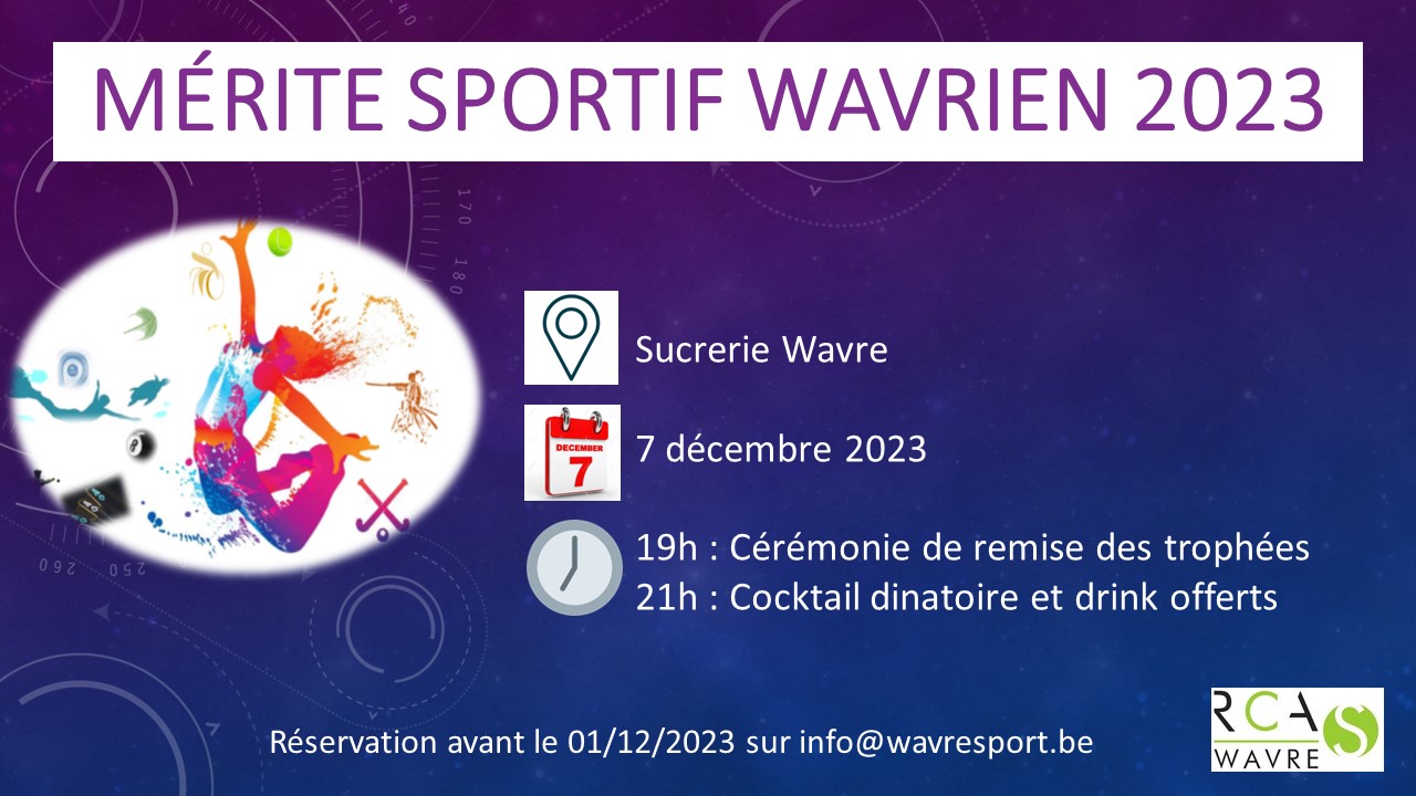 Affiche mérite sportif Wavre