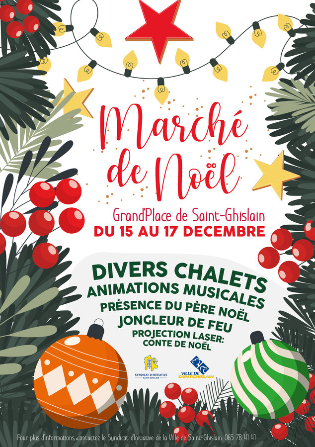 Affiche marché de Noel St Ghillant 2023