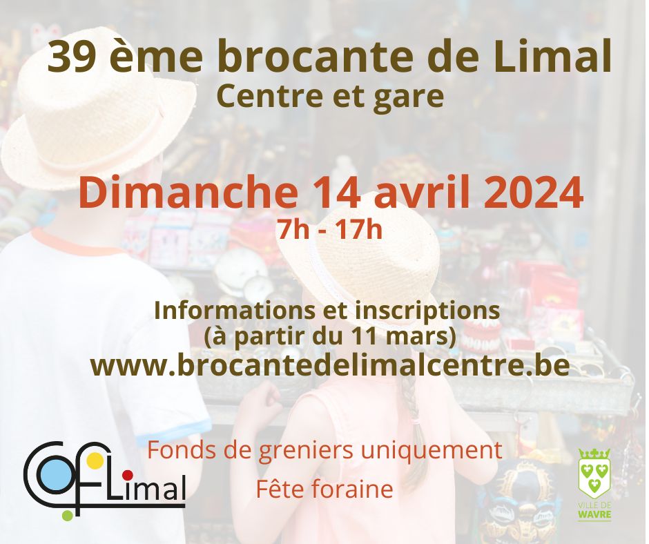 découvrez la brocante de Limal 2024