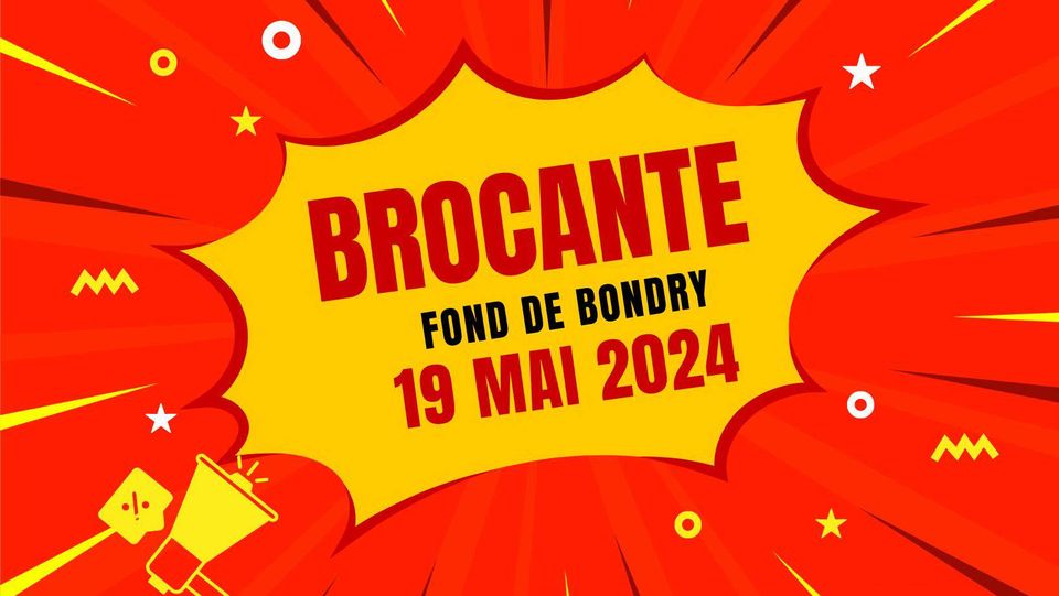 affiche de la brocante de limelette 2024