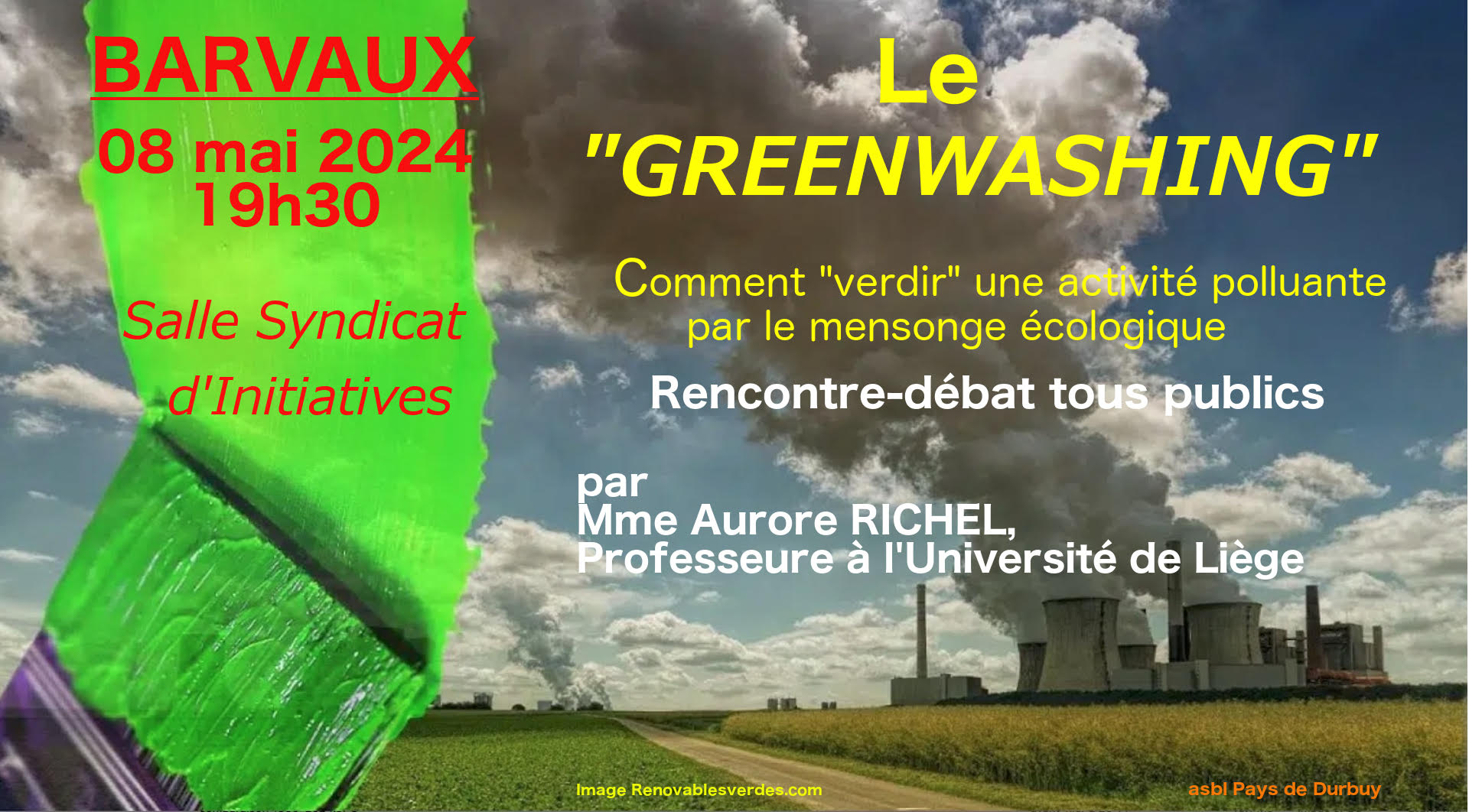 rencontre-débat tous publics sur le "GREENWASHING ou Ecoblanchiment