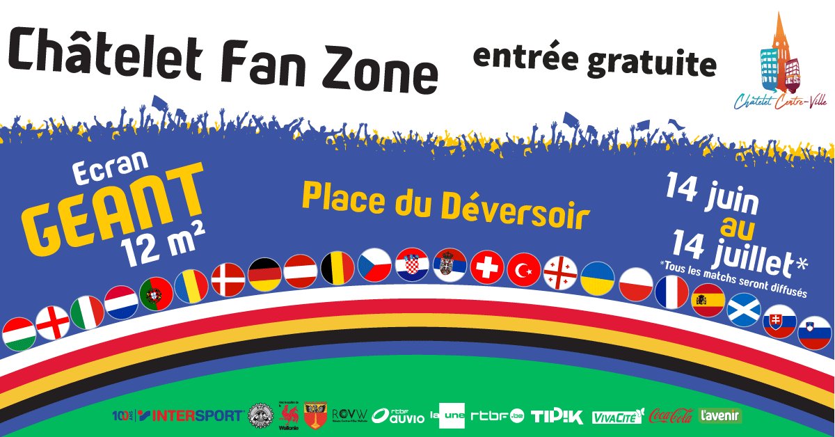 affiche fan zone chatelet 2024